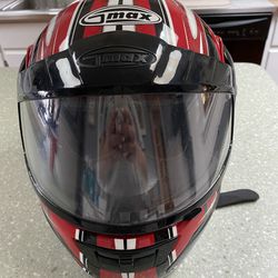 Red G Max Snowmobile Helmet
