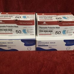 Box Of 50 Disposable Face Masks