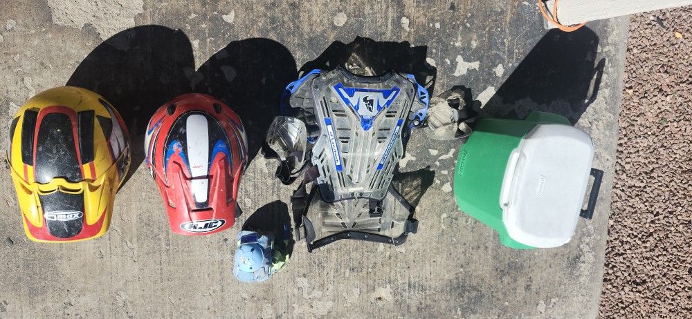 Helmet Chest Protector Cooler  Kid Pads