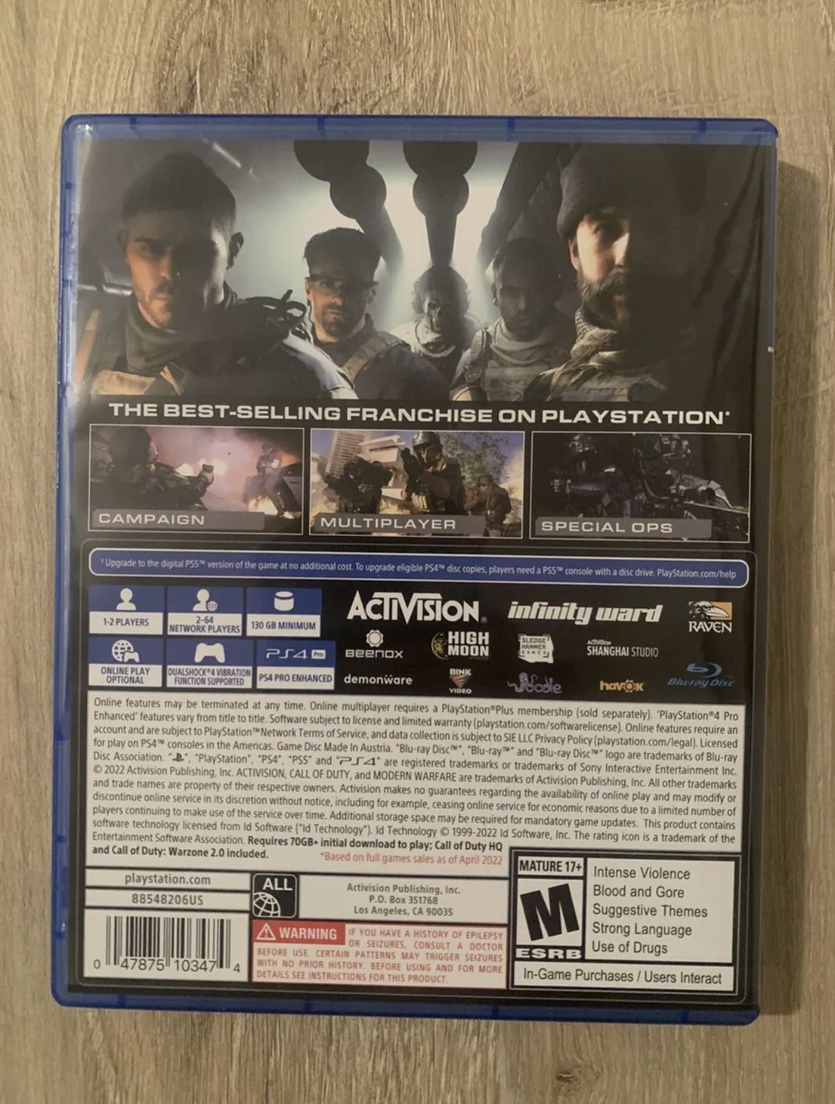 Call Of Duty Mw2 PS4 for Sale in Tampa, FL - OfferUp