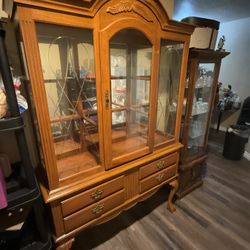 Wooden China Cabinet 