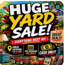 Yard sale 08/08/2026