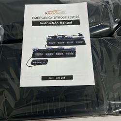 Red and Blue Strobe lights 