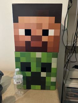 Minecraft cardboard heads