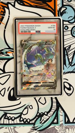Rayquaza V evolving skies PSA 10