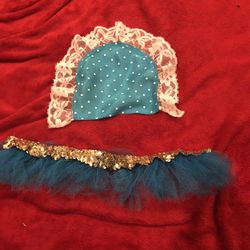 Halloween costume tutu bib and headband