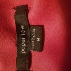 Used Medium  Leather  Vest Jacket