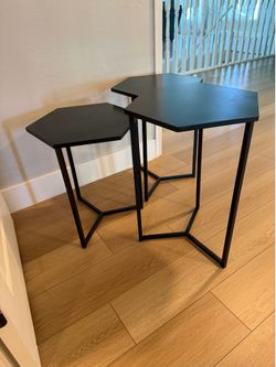 3 side tables - black - three tables you can arrange
