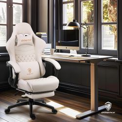 Dowinx Big & Tall Vintage Gaming Chair for Adults, 400 lb Capacity Heavy Duty Ergonomic Computer