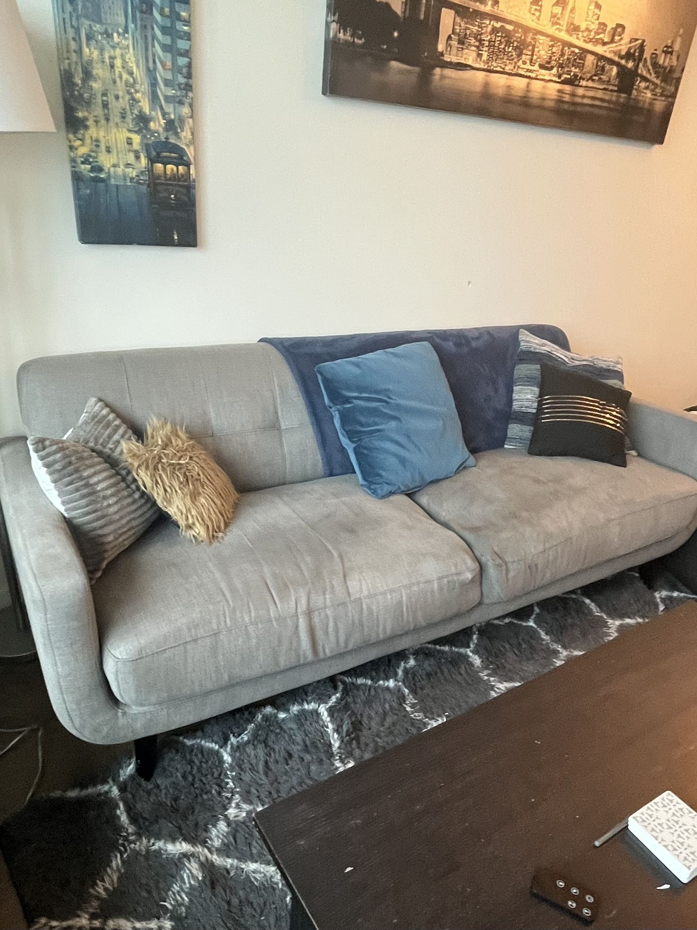 Grey Couch For $100 OBO 