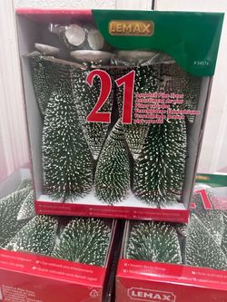 Lemax 21 Assorted Pine Trees Set #54574