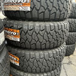 265/70/17 Arroyo Tires Installed And Balanced