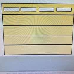 Garage Door - Flush Front With Long Panel Windows - $1500 - OBO