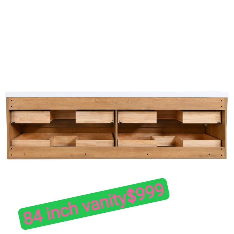 84 inch Vanity with Top #70084D