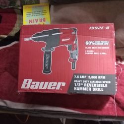 Bauer Black Red Hammer Drill 