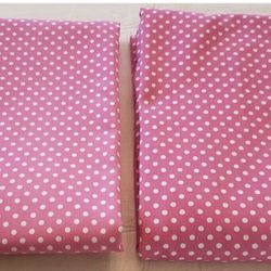 Pottery Barn Kids Pink Mini Dot Blackout Curtains 44" wide x 96" long