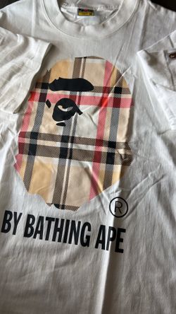 BapeXburberry shirt size small fits like a M