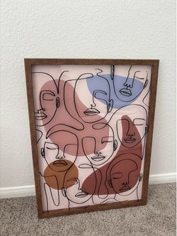 wood framed artwork