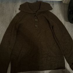 Brown Knitted Sweatshirt 