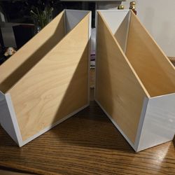Wood And Metal Magazine Racks