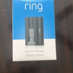 Ring Quick Release Battery Pack