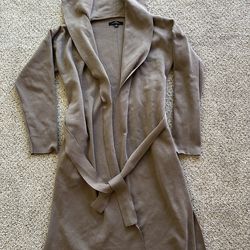 Love Tree Women's Soft Knit Trench Cardigan Coat Sz L