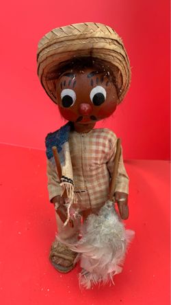 Vintage Mexican man puppet doll 1960’s Mexico