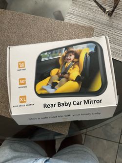 Rear baby car mirror
