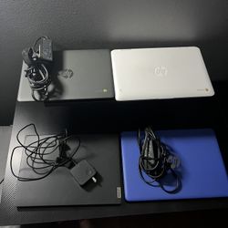 Laptops Lot of 4 Mixed Brands **READ DESCRIPTION**