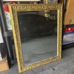 antique gold mirror 