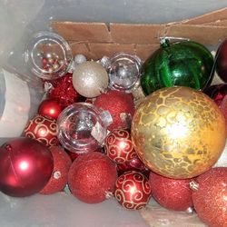 Large Assortment Of Christmas Ornaments 