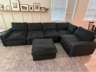 Charcoal Grey modular cloud couch