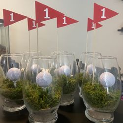 Golf Birthday Party Centerpieces
