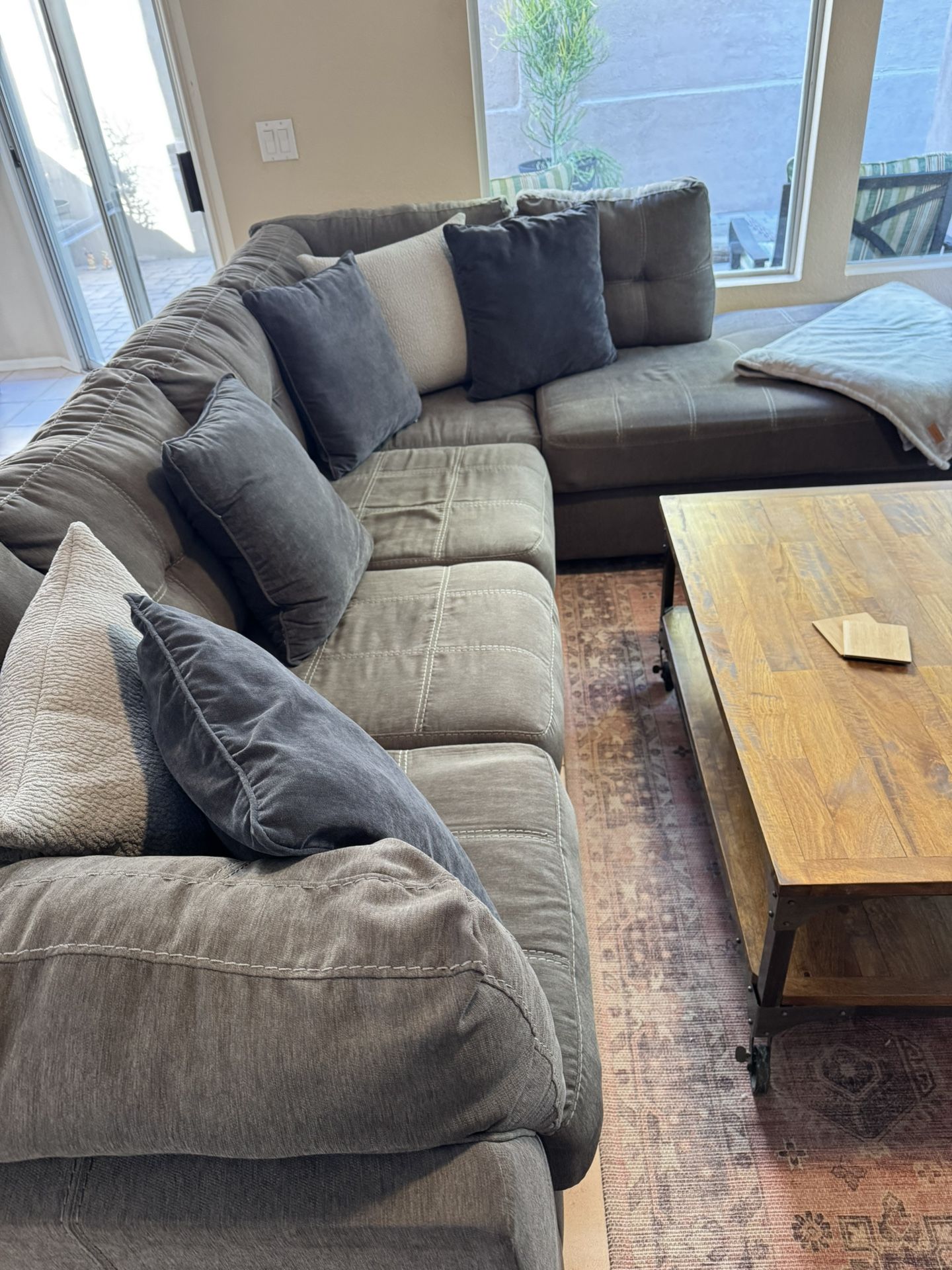 Big Couch Grey Fabric