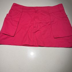 Pink Cargo Mini Skirt