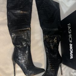 Fashion Nova Thigh High Boots 
