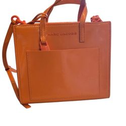 Marc Jacobs Mini Grind Scorched Patent Leather Crossbody Tote Bag Purse
