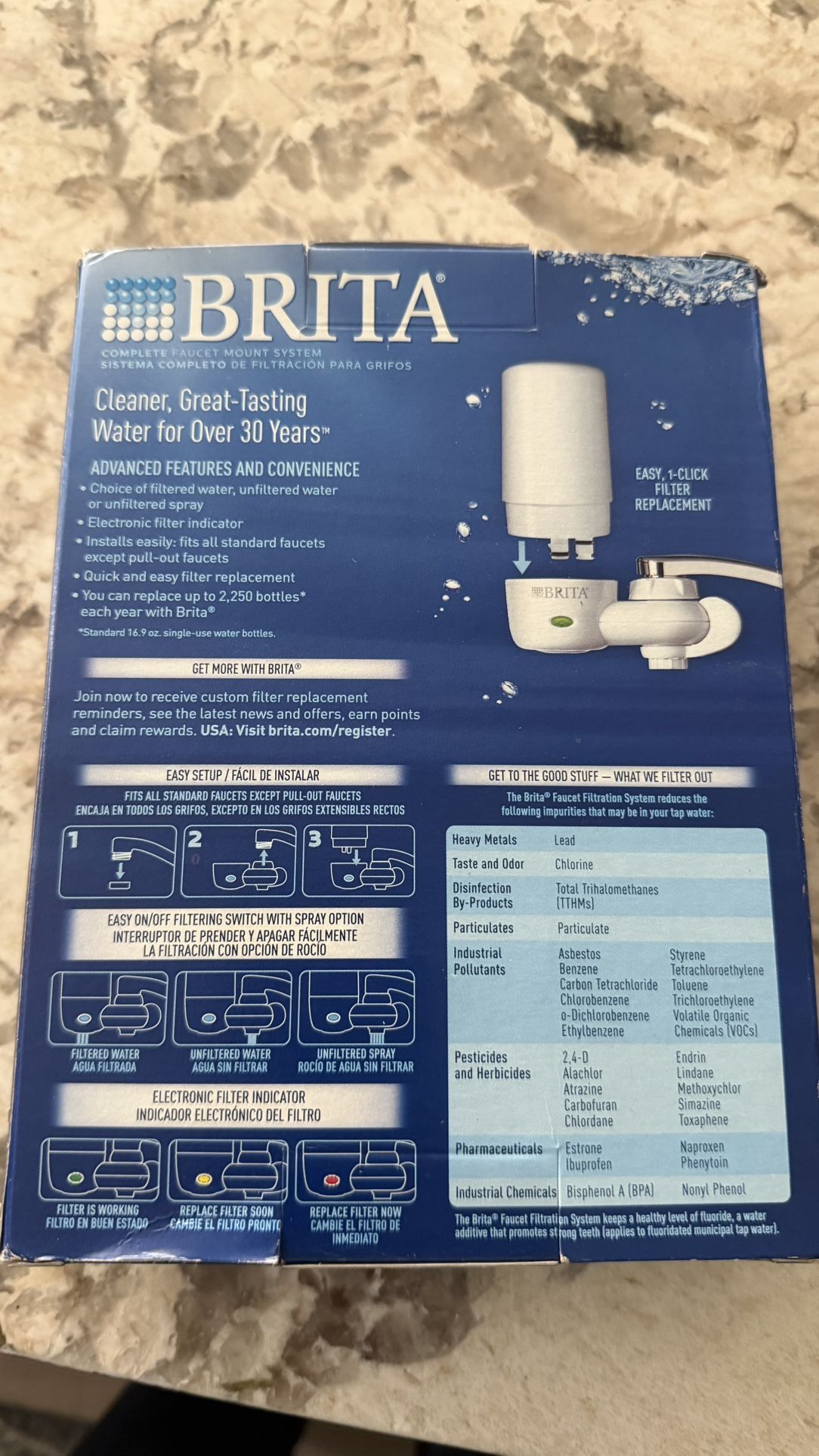 Brita Complete Faucet Mount Water Filter System — New in Box