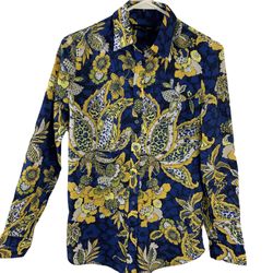 Banana Republic multicolor printed button down shirt women’s Size XSmall 