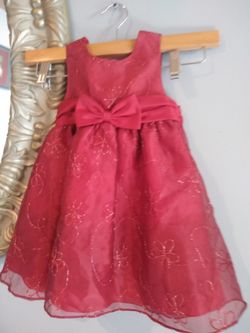 Beautiful red dress for little girl 18 months