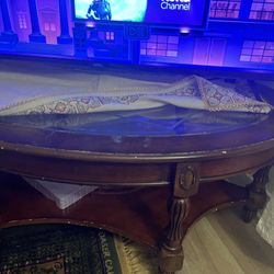 Glass Top Coffee Table 