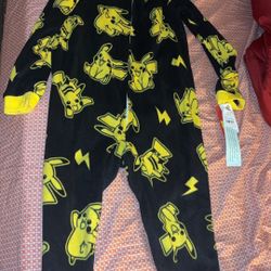 Pokemon Pikachu Fleece Onesie (L 12/14)
