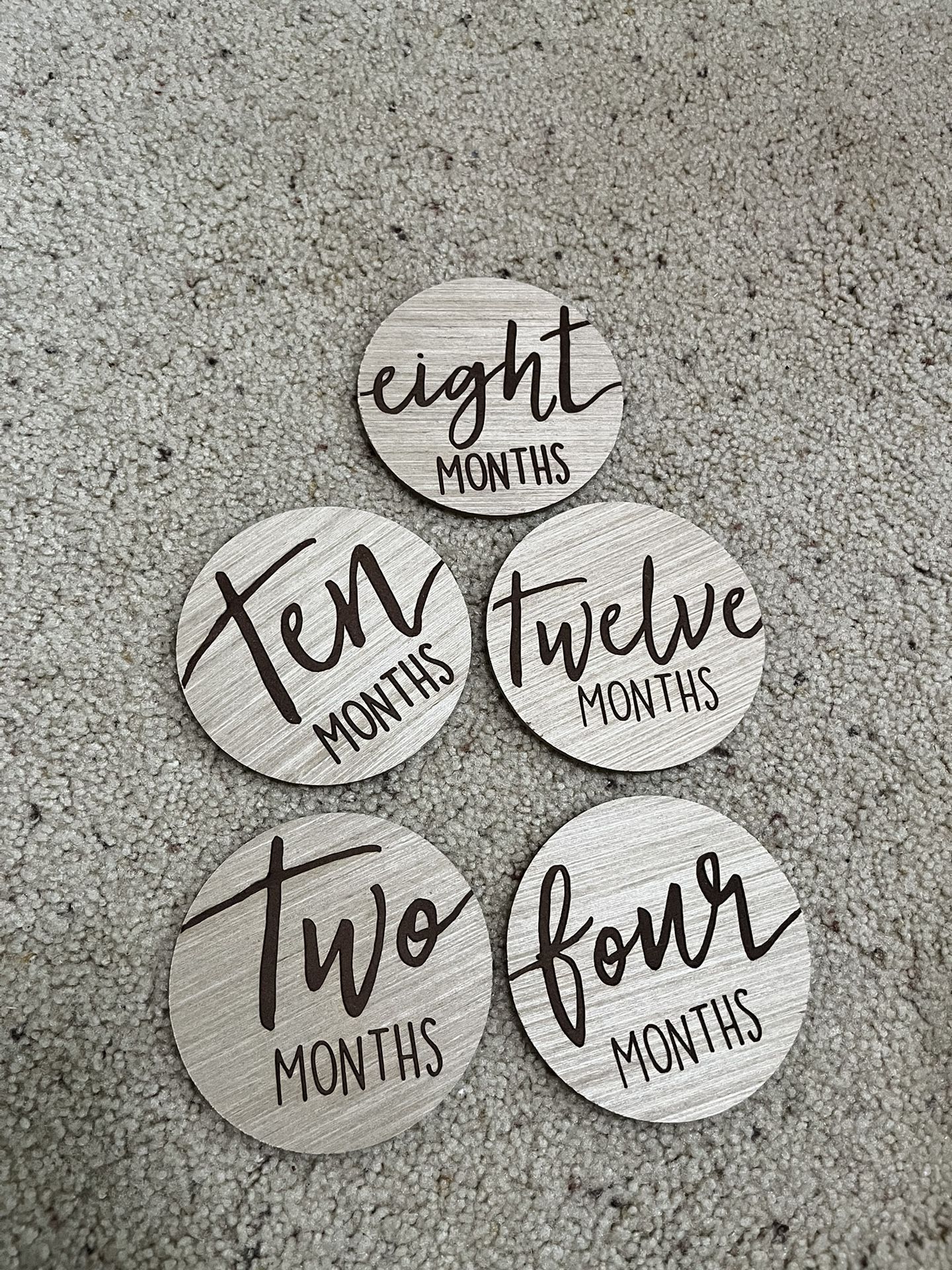 Baby Monthly Wood Circles 