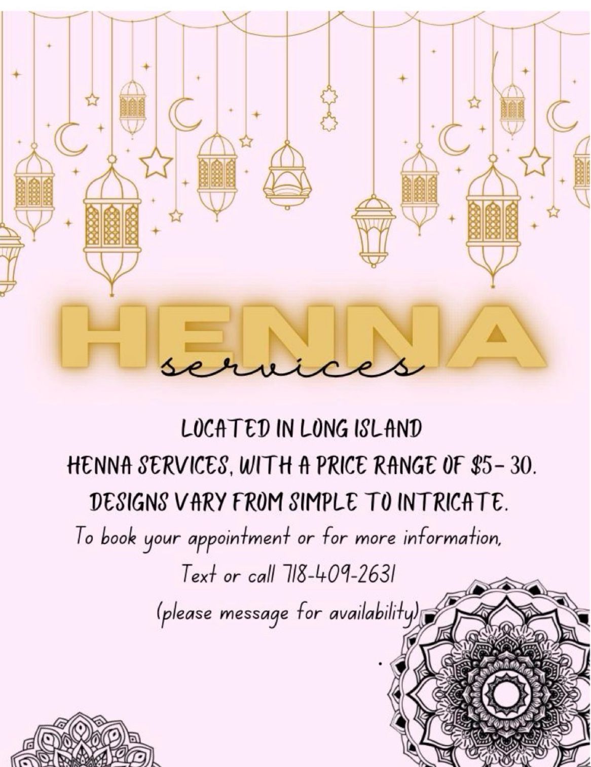 Henna Services Long Island