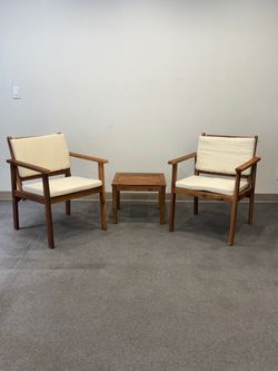 Brand New! Sunnyside 3-Piece Outdoor Patio Furniture Set in Solid Acacia Wood