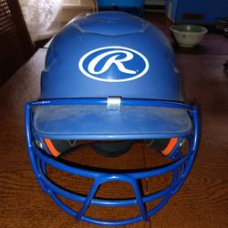 RAWLINGS COOLFLO MOLDED BASEBALL BATTING HELMET, BLUE fits 6half or 6 half $20