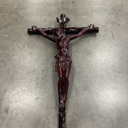 Cherry Red Crucifix (wood)
