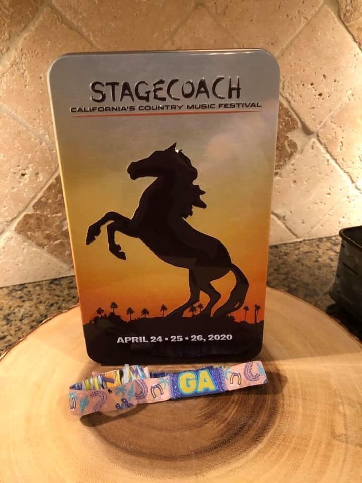 StageCoach 3 day wristband