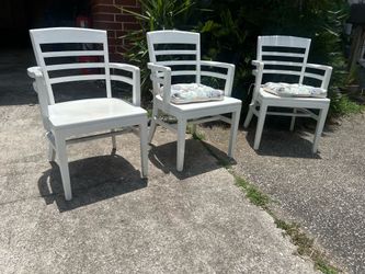 WH Gunlocke chairs from mid-century set of three