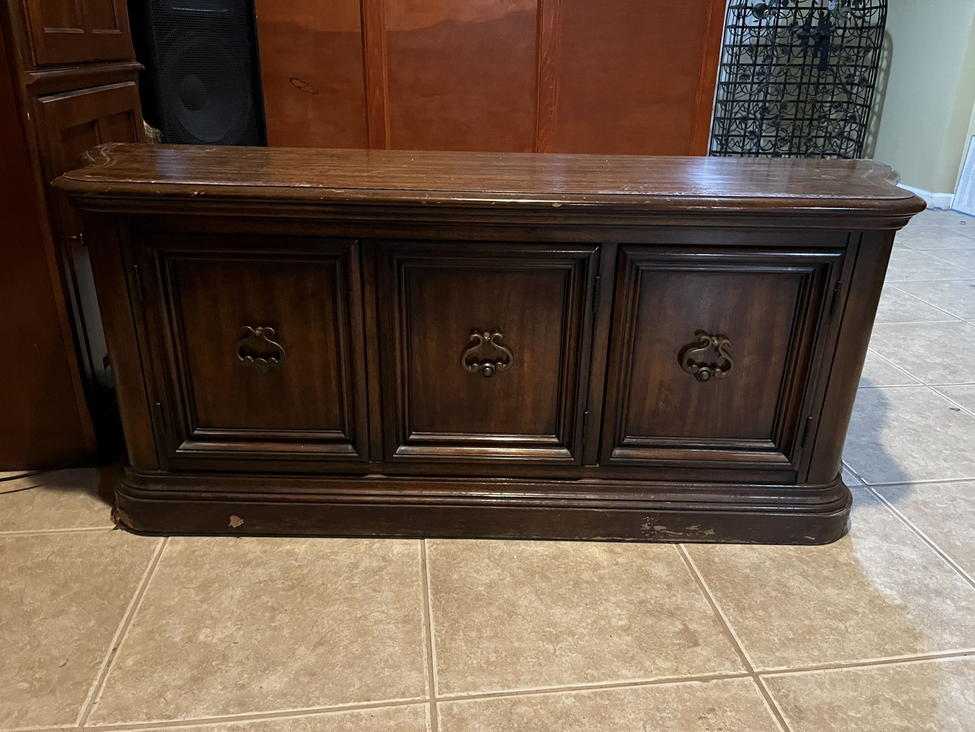 Antique Wooden Cabinet Thing